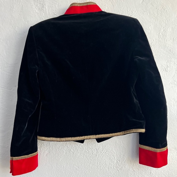 Jaeger Military Style Velvet Jacket - Picture 2 of 8